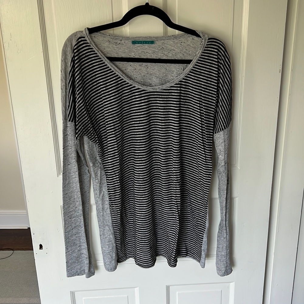 Velvet Long Sleeve Shirt